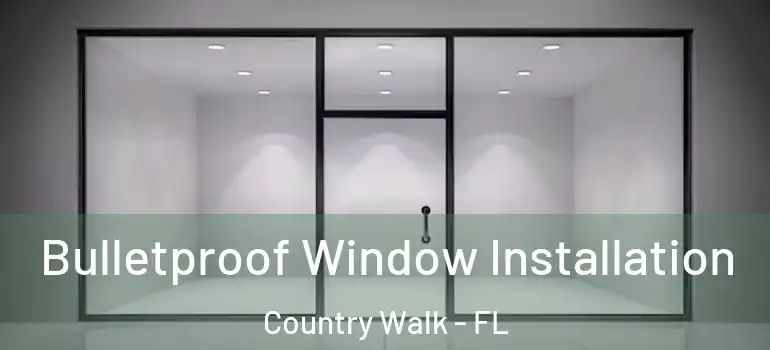  Bulletproof Window Installation Country Walk - FL