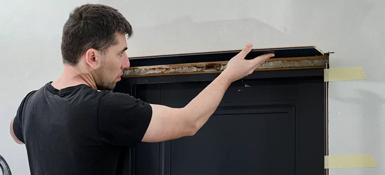 Wood Door Hole Repair in Country Walk, FL